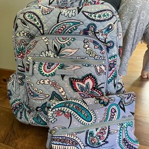 Vera Bradley Campus Backpakc XL in Makani Paisley